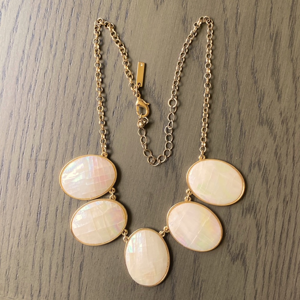 Oval Pearl Statement Necklace